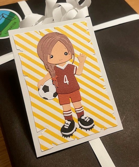 Anledningskort, fodboldpige - 1 stk. - Lukaki.dkAnledningskort, fodboldpige - 1 stk.