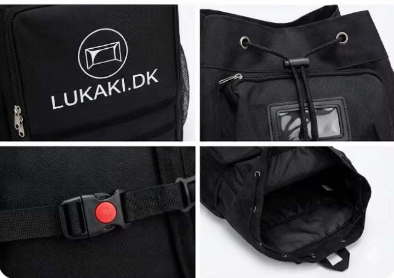 Boldsæk 18–20 bolde – Rygsæk med skulderstropper, ekstra rum & karabinhage - Lukaki.dkBoldsæk 18–20 bolde – Rygsæk med skulderstropper, ekstra rum & karabinhage