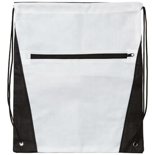 Gymnastikpose / Rygsæk med 2 rum (Hvid/Sort) - Lukaki.dkGymnastikpose / Rygsæk med 2 rum (Hvid/Sort)