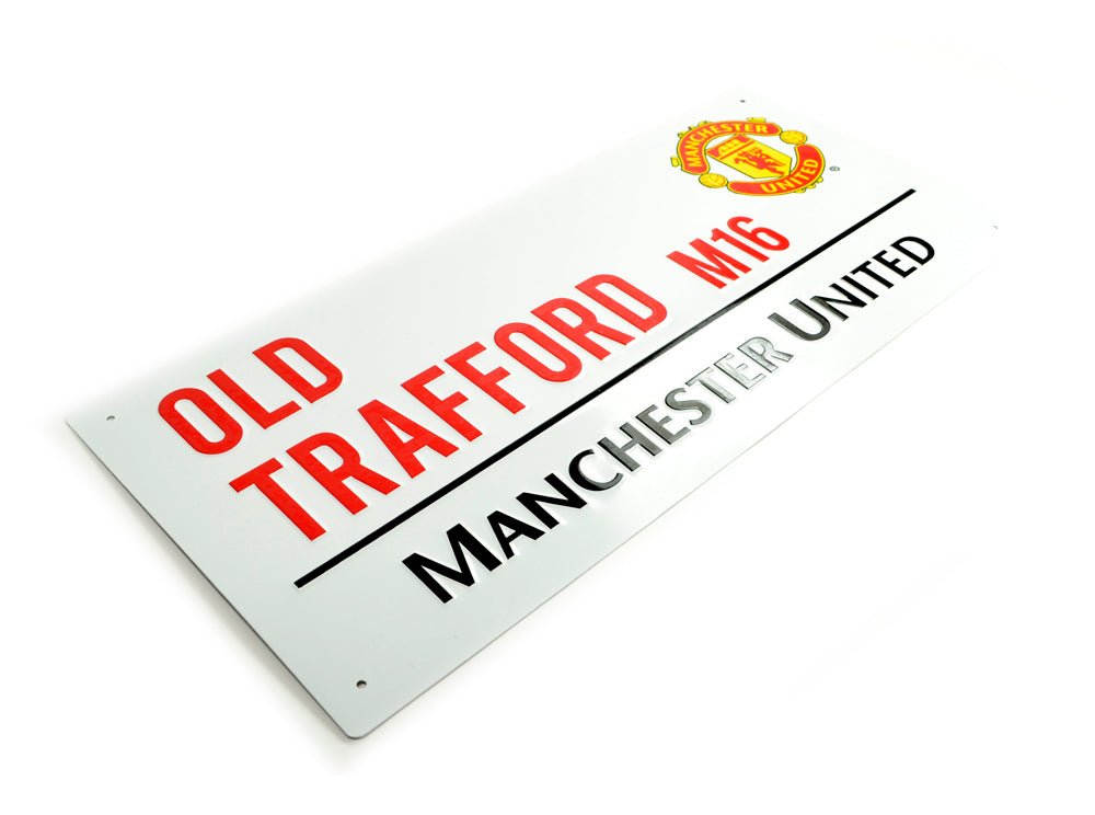 Manchester United skilt i metal (40x18 cm) - Lukaki.dkManchester United skilt i metal (40x18 cm)