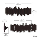 Umbra Sticks Knagerække – Sort, 5 Knager