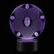 AC Milan 3D Fodbold lampe - Lyser i 7 farver - Lukaki.dkAC Milan 3D Fodbold lampe - Lyser i 7 farver