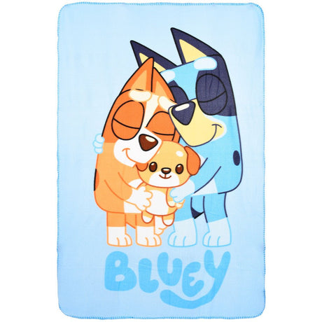 Bluey Fleece Tæppe til Børn – 100x150 cm - Lukaki.dkBluey Fleece Tæppe til Børn – 100x150 cm