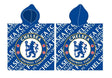 Chelsea FC Badehåndklæde / Poncho med hætte - 60x120 cm. - Lukaki.dkChelsea FC Badehåndklæde / Poncho (60x120 cm)