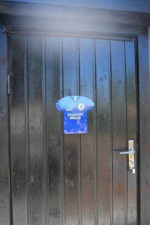 Chelsea FC skilt i metal (24x25 cm) - Lukaki.dk