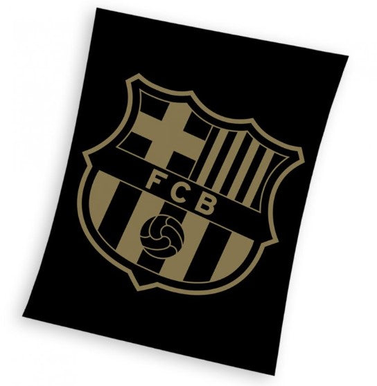 FC Barcelona fleece tæppe - 130x160 cm.
