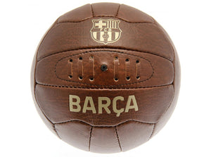 FC Barcelona Fodbold i retro look og boldholder til væg (inkl. sorte skruer)