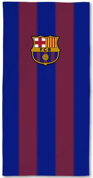 FC Barcelona håndklæde - 100% bomuld - 70x140 cm - Lukaki.dk