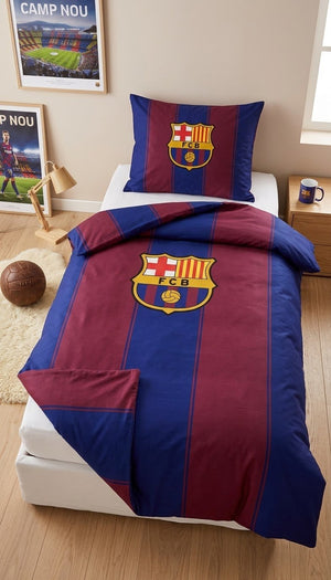 FC Barcelona sengetøj - 100% Bomuld - 140x200 cm - Lukaki.dk