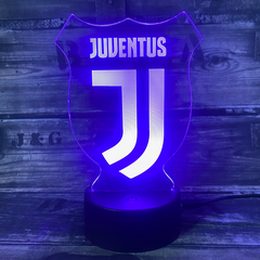 Juventus 3D Fodbold lampe -  Lyser i 7 farver