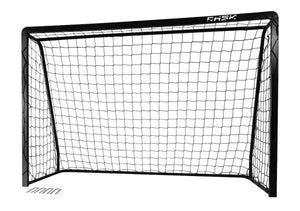 Fodboldmål 240x160 cm i sort stål - Lukaki.dk