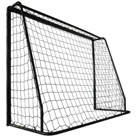 Fodboldmål 240x160 cm i sort stål - Lukaki.dk