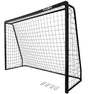 Fodboldmål 300x200 cm i sort stål - Lukaki.dk