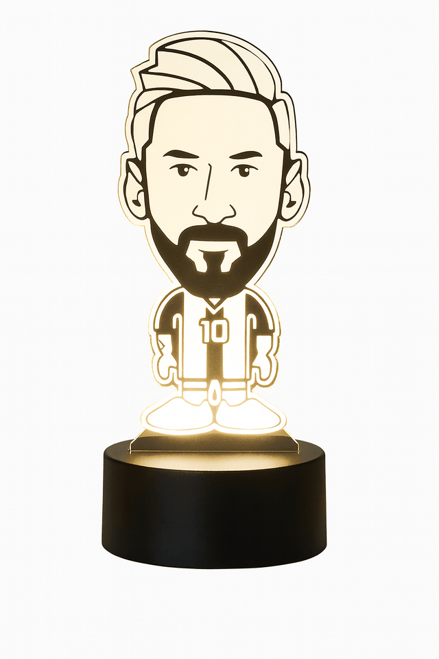 Messi 3D Fodbold lampe - Lyser i 7 farver - Lukaki.dkMessi 3D Fodbold lampe - Lyser i 7 farver
