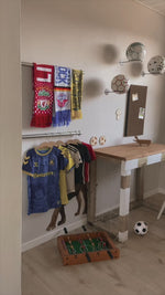 4 stk. Boldholder til væg - sort stål (Inkl. sorte skruer)