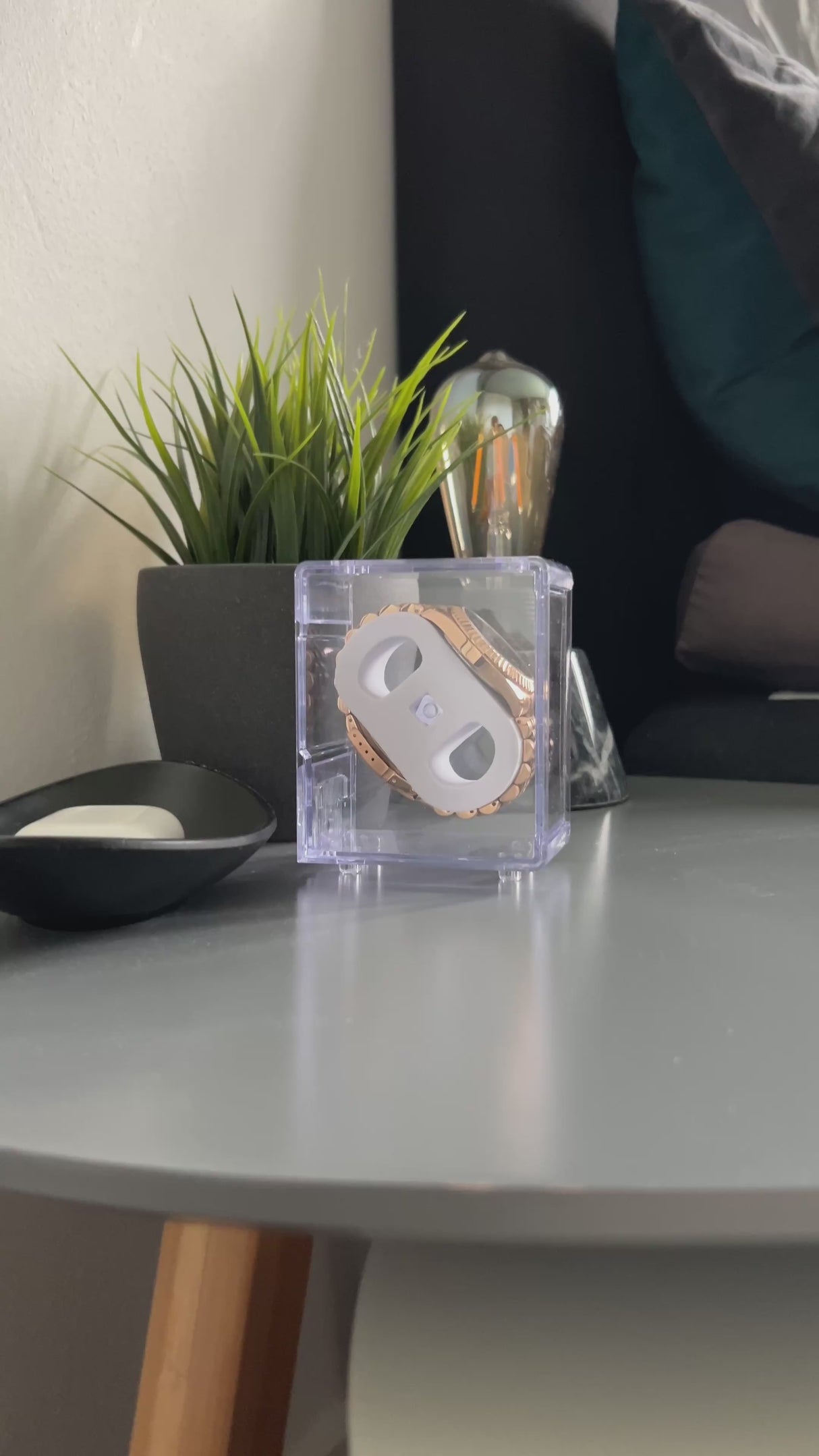 Ur boks til opbevaring - klar plast