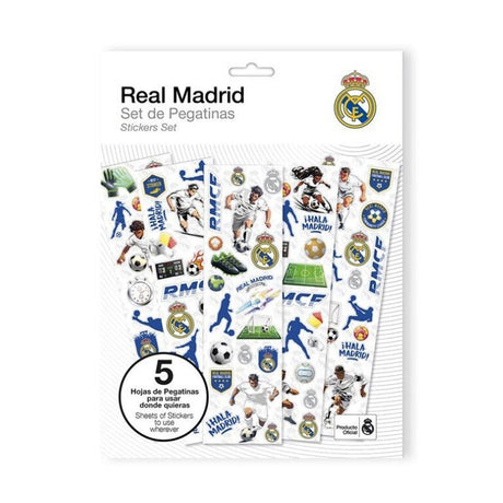 Real Madrid Klistermærker - 5 ark (110 stk.) - Lukaki.dkReal Madrid Klistermærker - 5 ark (110 stk.)