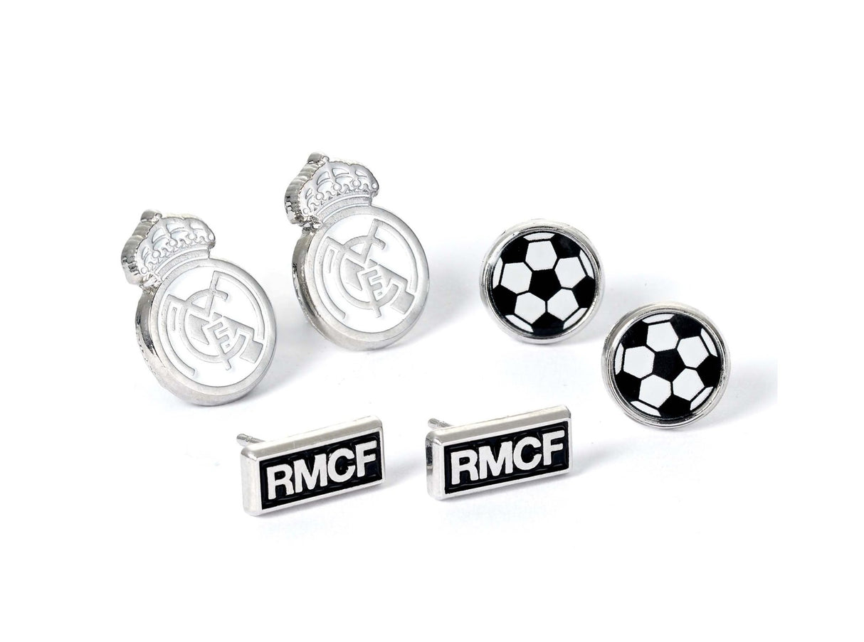 Real Madrid Øreringe - 3 designs i 1 pakke - Lukaki.dkReal Madrid Øreringe - 3 designs i 1 pakke
