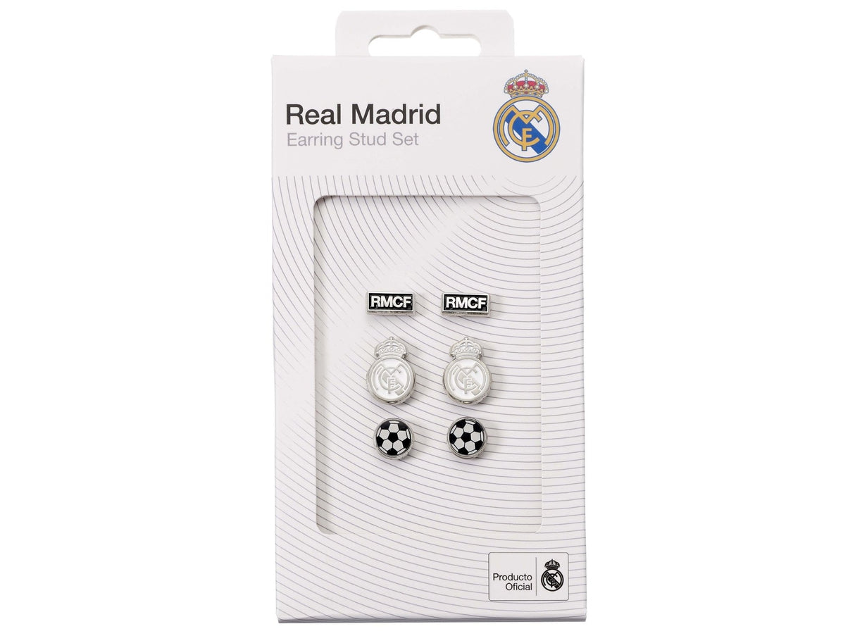 Real Madrid Øreringe - 3 designs i 1 pakke - Lukaki.dkReal Madrid Øreringe - 3 designs i 1 pakke