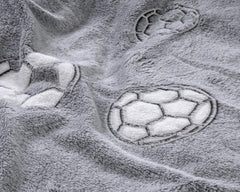 Selvlysende fodbold sengetøj - 135x200 cm.