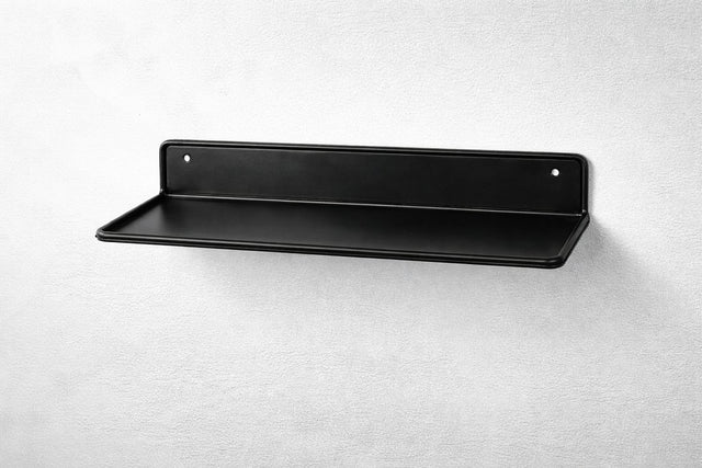 Trofæhylde i sort stål – 35 cm | Inkl. sorte skruer - Lukaki.dkTrofæhylde i sort stål – 35 cm | Inkl. sorte skruer