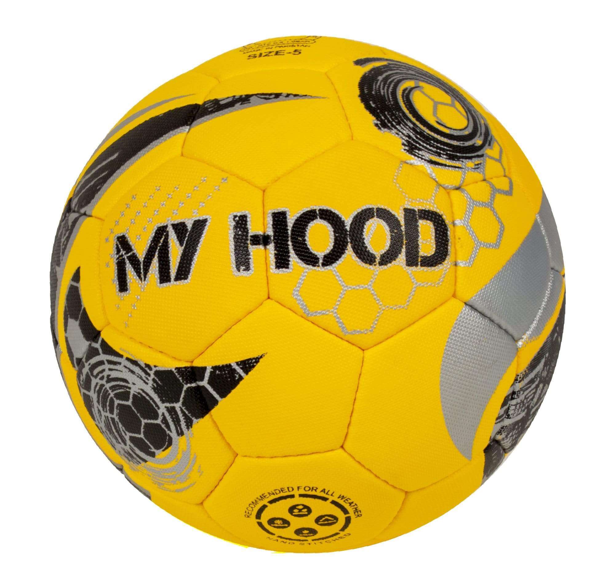 My Hood Fodbold i kunstlæder - Grøn eller orange/gul - str. 5