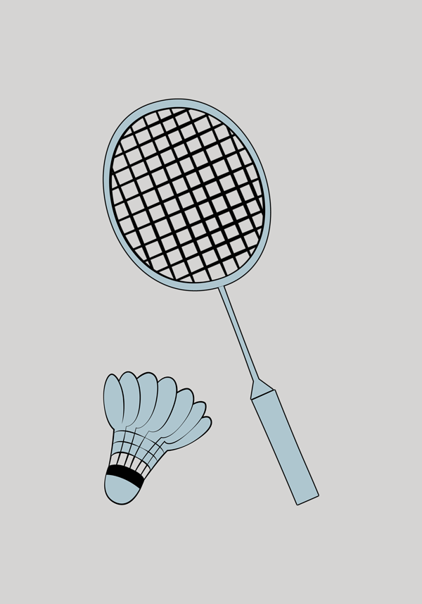 Badminton plakat
