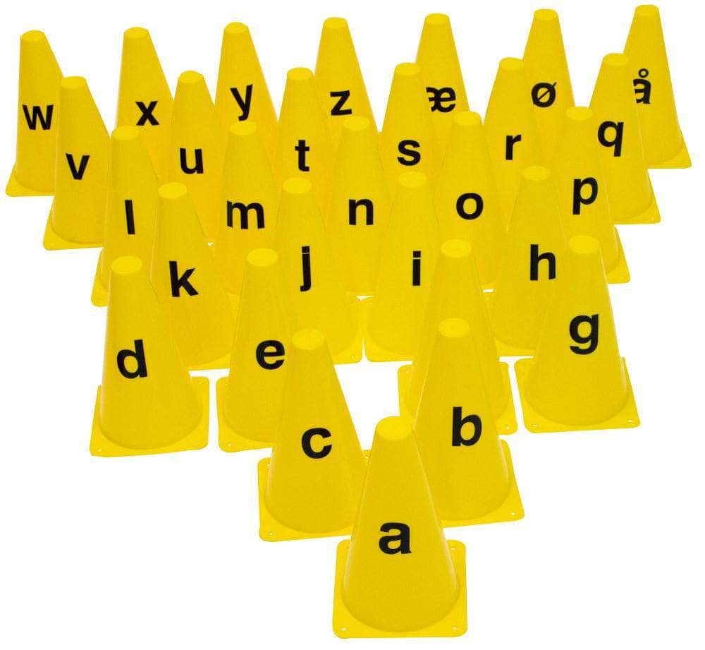 Kegler med bogstaver A-Å (29 stk.)