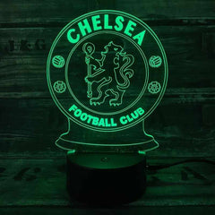 Chelsea 3D Fodbold lampe -  Lyser i 7 farver